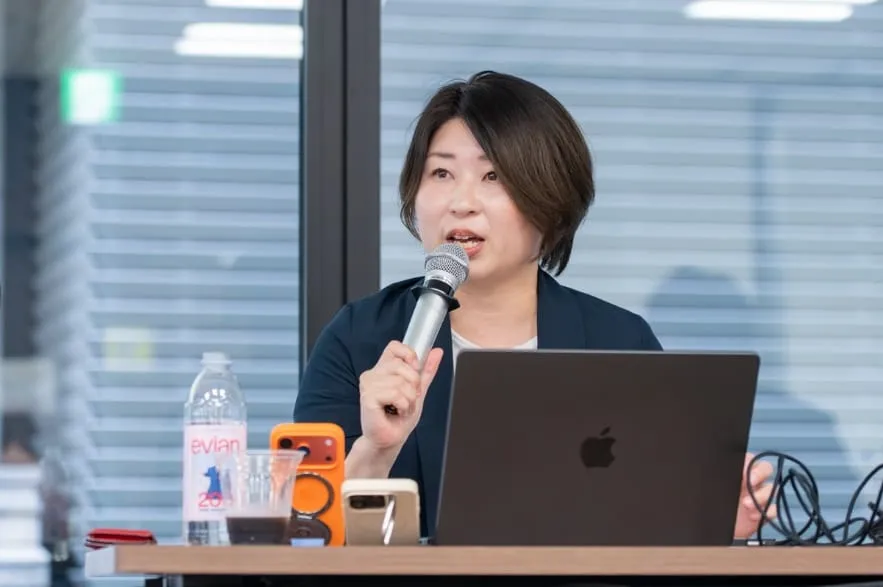 基調講演に立つ川上エリカ氏（Xactly株式会社 日本GTM統括責任者）